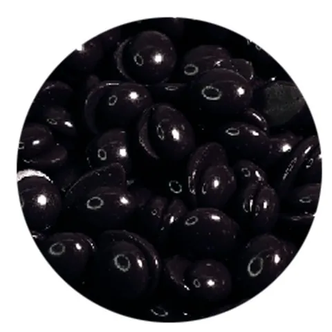 Black hard wax beans, colour swatch