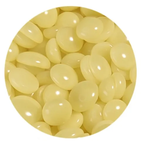 Honey hard wax beans, colour swatch